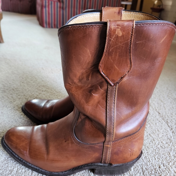Men's Frye Brown Western Boots Size8.5 - Picture 1 of 9